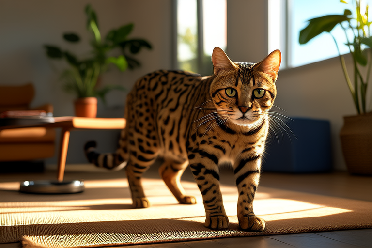 From Jungle to Living Room: The Thrilling Life of a Bengal Cat